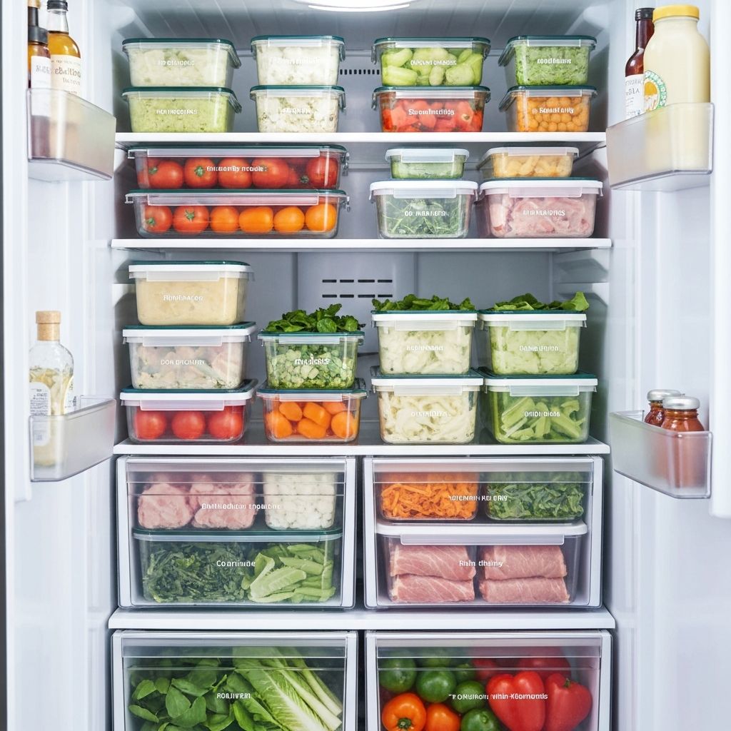 Meal prep organization